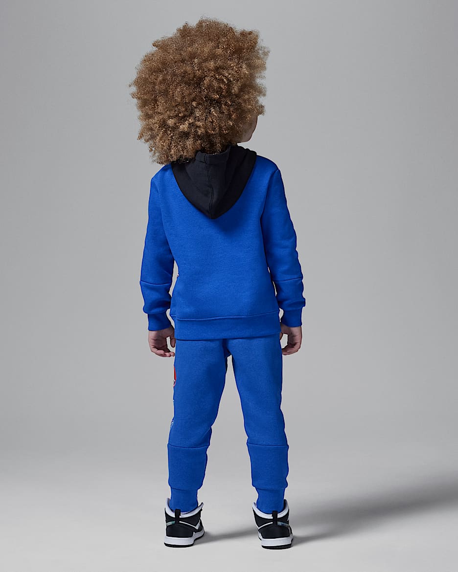 Jordan MJ Moto Toddler 2 Piece Fleece Pullover Hoodie Set. Nike UK